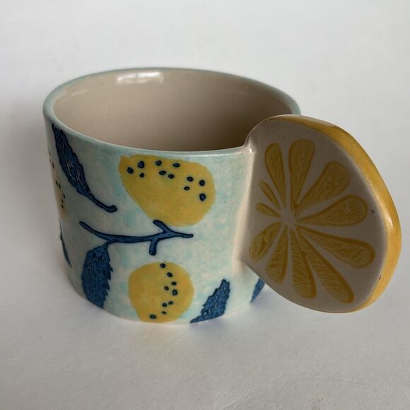 Anthropologie Citrus Wedge Grove Mug Coffee Tea - Picture 3 of 7